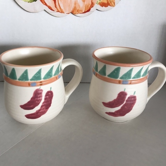 Treasure Craft Taos Coffee Cup Mugs (2) - Picture 1 of 5